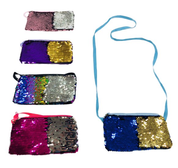 ''7''''x4.25'''' Reversible Sequin Change PURSE [Crossbody]''